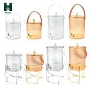 Homyl Beverage Dispenser with Faucet Beverage Barrel for Table Lemonade Fridge