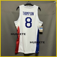 ∇ ✒ ✸ Men's New Original Gilas Pilipinas #8 Thompson Jersey Blue