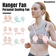 ML-Portable Neck Fan 3 Speed Low Noise Rechargeable Adjustable Outdoor Sports Personal Neck Fan Silent Air Con