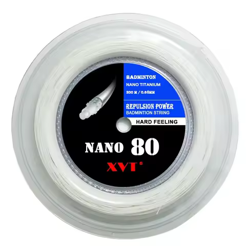 XVT 80 Hard feeling 28-30lbs 200 meters badminton string / badminton racket string free shipping