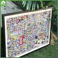 KTT Wooden Photo Frame 4R 5R 6R 8R A3 A4 Poster Frame Puzzle Photo Solid Wood Puzzle Frame Picture F