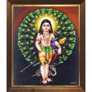 Murugan mayil Digital Photo with Lamination and Frame (L311)