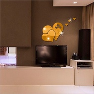 Mirror DIY 3D Mirror Wall Stickers Adhesive 3D WallPaper, Floret Acrylic Mirror Wall Stickers Living