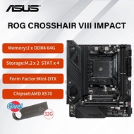 【Authentic Shipment】 New ASUS ROG Crosshair VIII Impact X570 Motherboard Socket AM4 PCI-E 4.0 DDR4