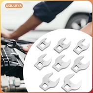 [uguuiya] 8x 3/8 Inch Drive Crowfoot Wrench Set Professional Easy to Use 10 to 19mm