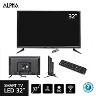 ALPHA SMART TV LED ขนาด 32 นิ้ว แอนดรอย9 รุ่น LWD-325AA SMT รับประกัน 2 ปี ดำ One
