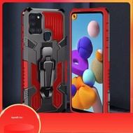 [ Realme 5 / 5i / 5S / 6 / 7 / 7i / 7 Pro ] Hard Case Robot i-Crystal / Casing Armor Kickstand Clip 