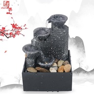 [clarins.sg] Innovative Creative Flowing Water Fountain Feng Shui Luck Home Office Decoration Tabletop Caft