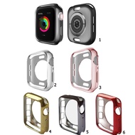 Plating Case Silicone TPU Cover For iWatch 38mm 42mm 40mm 44mm