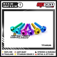 Bolt M 5x30 Thread 8x30 UMB Titanium Bolt Grade 5 Probolt Thailand King Nut