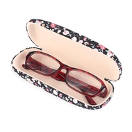SUBEI Portable Fabrics Floral Spectacle Case Hard Eyeglasses Storage Glasses Case