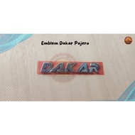 Pajero Dakar Emblem Pajero trunk Dakar logo emblem Pajero Dakar chrome Dakar emblem/