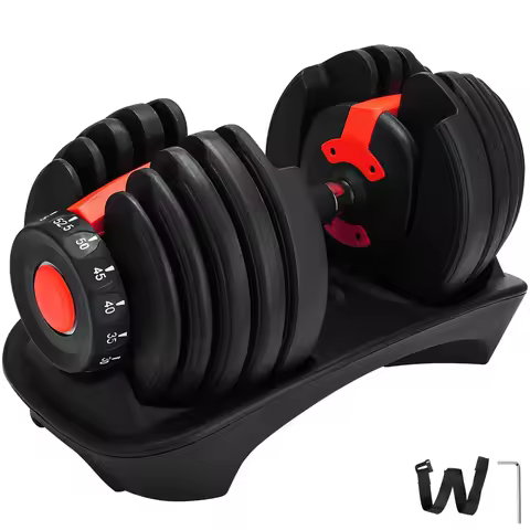 VEVOR 24Kg Adjustable Dumbbell 2.5-24KG Fitness Workouts Dumbbells Weight Set Sports Fitness Equipme
