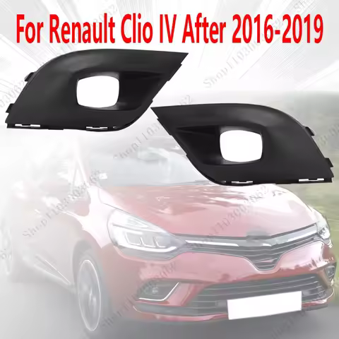 Fog Light Frame For Renault Clio IV After 2016-2019 Car Exterior Front Bumper Protector Grille Trim 