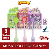 Ligugi Music Lollipop Candy with Apple, Strawberry, Grape Flavors