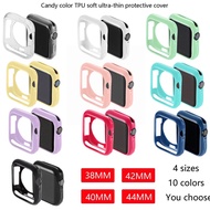Silicone Case for iwatch Watch 7 6 SE 5 4 3 2 1 41MM 45MM 40MM 44MM Watch Cover Screen Protection Soft iWatch Case
