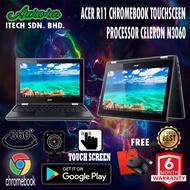 ( Chromebook Touch screen Play Store ) Acer C738T series Laptop N15Q8/HDMI/USB PORT 3.0 /11.6" HD/4G