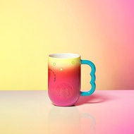 Starbucks Gradient Yellow Pink Mug 12oz