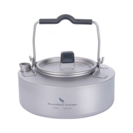 Boundless Voyage ไทเทเนียม 700/1000ml ชากาต้มน้ําพับกลางแจ้ง Camping เครื่องครัว Ultralight กาน้ําชา