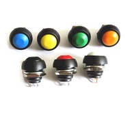2pcs Miniature Waterproof 12mm Round Self-Locking Push Button Switch with Lock PBS-33A ON-0FF