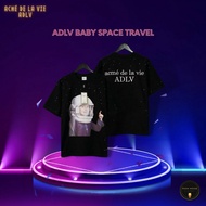 [HOT 2021] Adidas UNISEX T-Shirt, ADLV BABY SPACE TRAVEL BIG SIZE T-Shirt