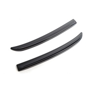 Calistouk  2Pcs Car Rear Spoiler Extension Lip Fins Spoiler Red Carbon Fiber Black Color Auto Part S