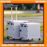 Portable Trolley Foldable Trolley Foldable Shopping Cart  Push Cart Pull Cart Grocery Cart 4 wheels 