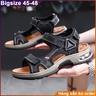Cowhide sandals, large sandals for men with big feet 28-39cm. Big size sandals 45 46 47 48.