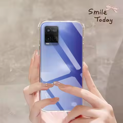 Clear Phone Soft Case for Vivo Y21s TPU Transparent Thin Case for Vivo Y 21 S Y21 21s 6.51" V2110 Sh