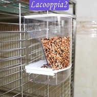 [Lacooppia2] Parrot Feeder Cage,Bird Feeder,Bird Cage Accessories,Food Container Cage,Parakeet Seed Container for Cockatiel,Squirrel Finch