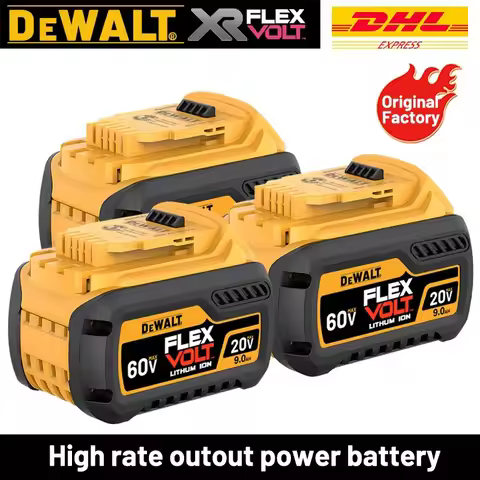 Original Dewalt 20V/60V 9.0Ah Power Tool Battery DCB206 DCB205 DCB200 DCF887 DCG405 DCD791 DCF922 DC