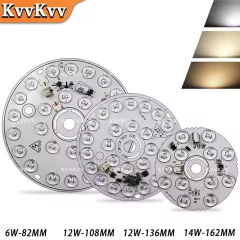 220V LED Panel Light Ceiling Light LED 14W Module Ceiling Fan 3 Colors Light Kit 6W 12W Dimmable Rou