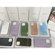 Suitable for RIMOWA Mobile Phone Phone Phone Case Suitcase Aluminum Alloy Feel 12-14 Series RIMOWA Light Luxury iPhone 14pro Max Purple/Matte Black/Silver