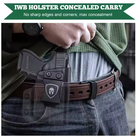 G17/19 With TLR-6,Only Holster,IWB Kydex Holster Fit:Glock 17/19/19X/31/32/44/45(Gen 1-5) & 22(Gen 1