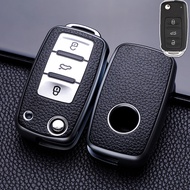 Leather + TPU Car Key Cover Case For Volkswagen VW POLO Tiguan Passat B5 B6 B7 Golf EOS Scirocco Jetta MK6 Lavida Skoda Octavia Volkswagen Accessories