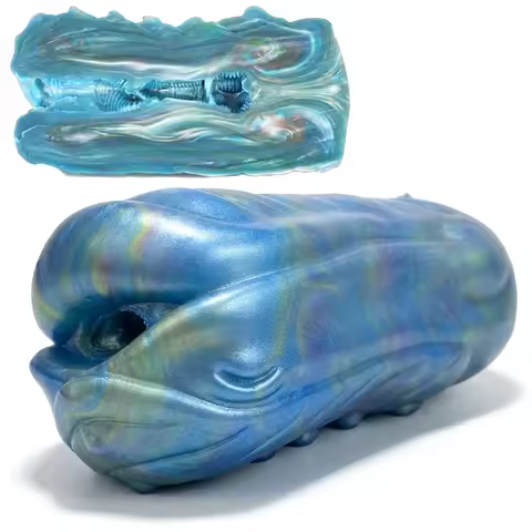 GEEBA High Quality Soft Silicone Male Masturbator Alien Fantasy Stroker For Men18+ Realistic Vagina 