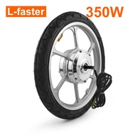 L-faster 350W 16 Inch Electric Mini Bike Front Drive Hall Sensor Aluminium Rim Hub Motor Wheel