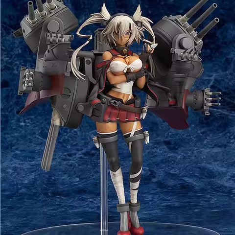 (In Stock) (W_1578) 1/8 Musashi Kai Heavy Armament Ver. Unpainted Unassembled PVC Recast Garage Kit 