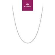 Habib 750/18K White Gold Necklace RS(050)
