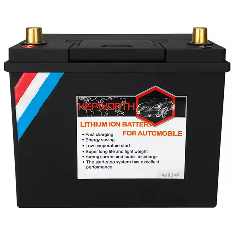 46B24L/R 12V 20Ah Car LiFePo4 Battery 12V Lithium Automotive Battery 720CCA with 100A BMS Replacemen