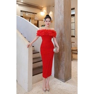 Silk Bodycon Dress for Women - B89