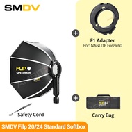 SMDV Flip 20 24 24ซอฟต์บ็อกซ์เปิดได้อย่างรวดเร็วสำหรับสตูดิโอถ่ายภาพแสงคำหยาบคาย V1 AD100PRO V860II
