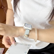 Genuine Genuine Leather Cute Bear S10 Strap Suitable for iwatch Watch applewatch Apple Single Stud 8