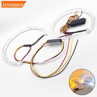 LS-STORE 2Pcs Car LED Angel Eyes Rings Daytime Light 131mm 146mm White Yellow Light For BMW 3 Series