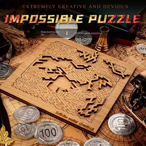 Impossible Puzzle Clear Difficult Jigsaw Puzzle Mind Bending Wooden Jigsaw Puzzle Difficult Challeng