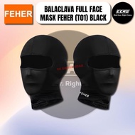 BALACLAVA FULL FACE MASK FEHER (T01) BLACK