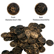 20-60pcs Pirate Coins Halloween plastic fake Game Coin For Kids Gift birthday Party Decoration Treas