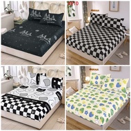 Chinee Canadian Fully Garterized Bedsheet 5 in 1 Pillowcase Set Queen Size (1 bedsheet,4 Pillowcase)