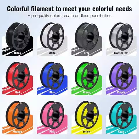 JAYO PETG Filamanet 1.75MM 5Rolls/set 3D Printer Filament PETG Neatly Wound 3D Printing Material For