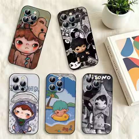 Anime H-Hirono Soft Silicone Shock Absorbing Phone Case For IPhone 17 16 15 14 13 12 11 Pro Max XS X
